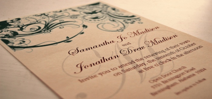 Wedding wordings and fonts - IndianWeddingCards