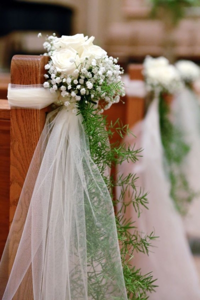 20 Stunning Church Wedding Aisle Decorations