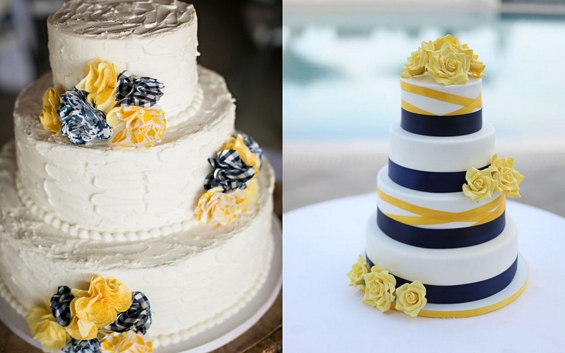 Ghigham style wedding cake