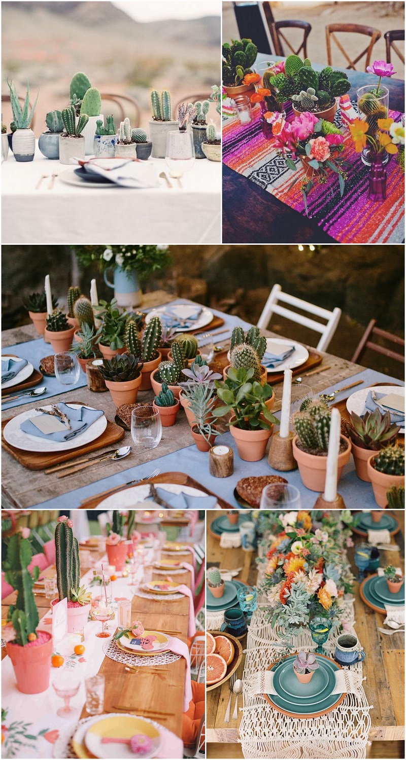 Cactus table runner