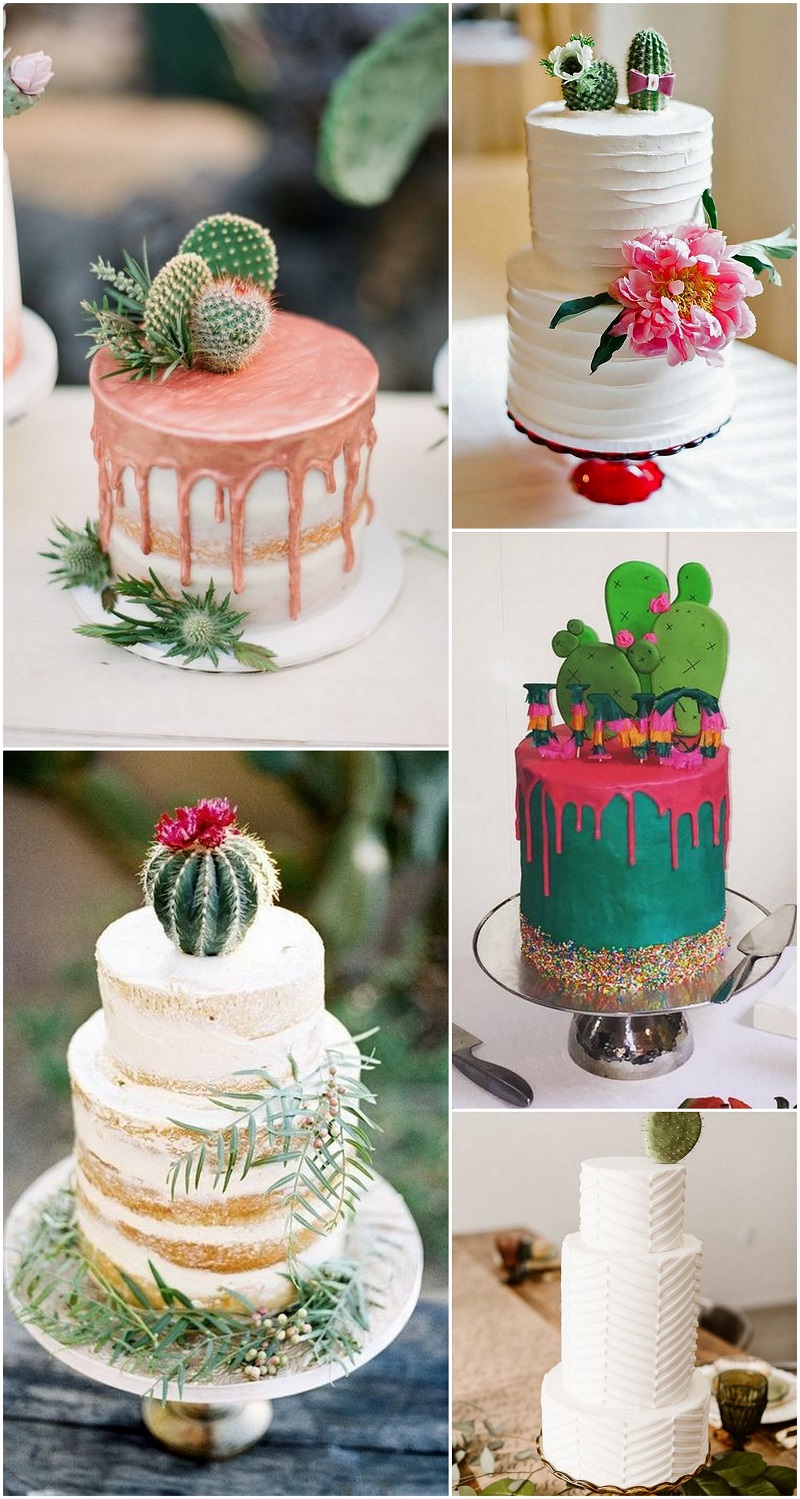 cactus cake topper