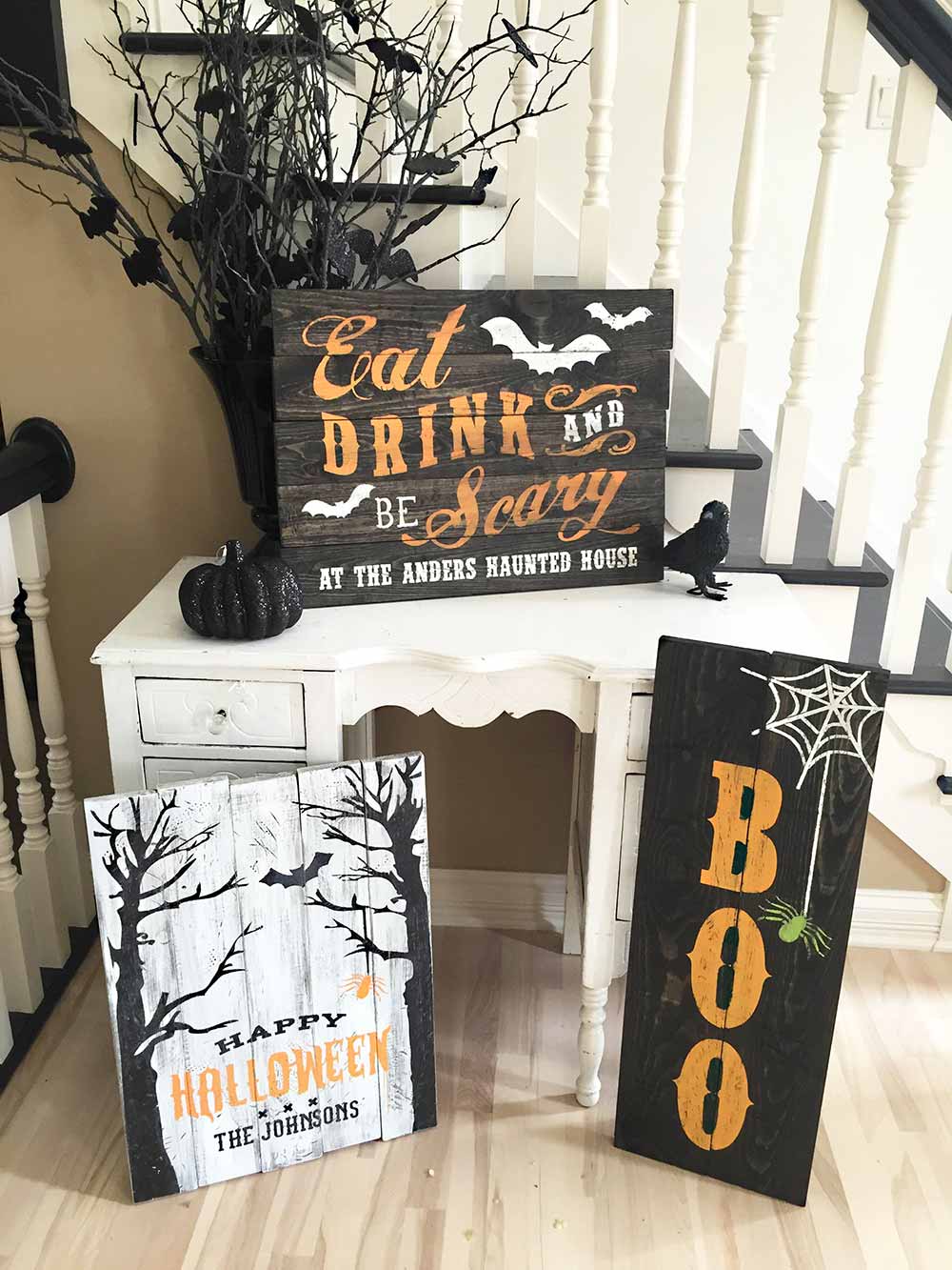 Halloween Wedding Sign Board
