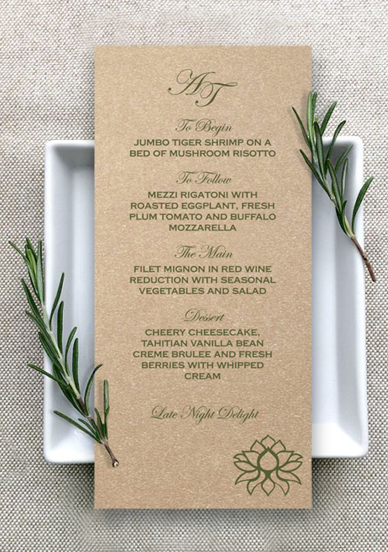 Menu Cards-IndianWeddingCards