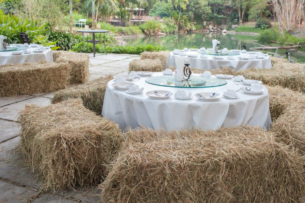 Hay Bale Seating