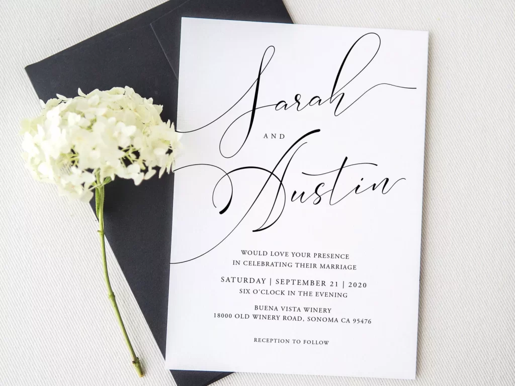 Micro wedding ideas, Invitations