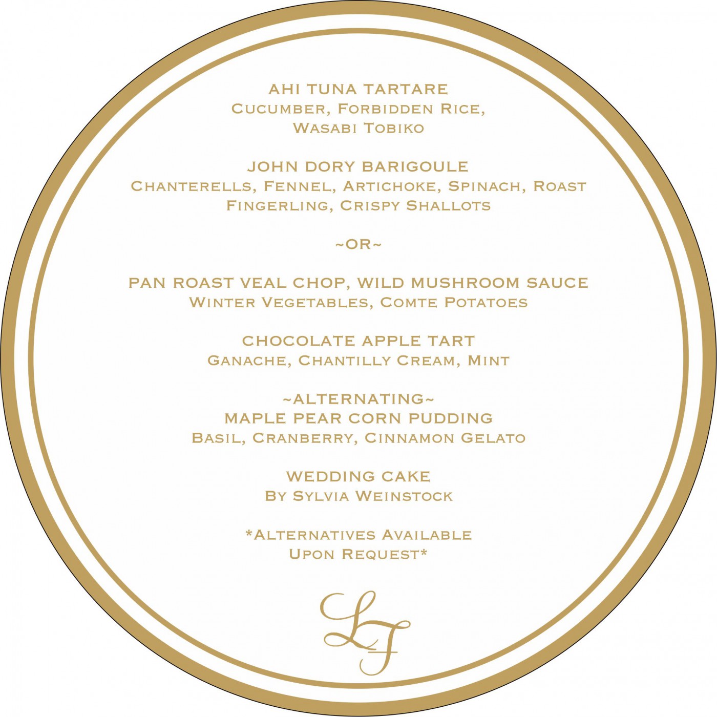 Menu Cards : CMENU 1171