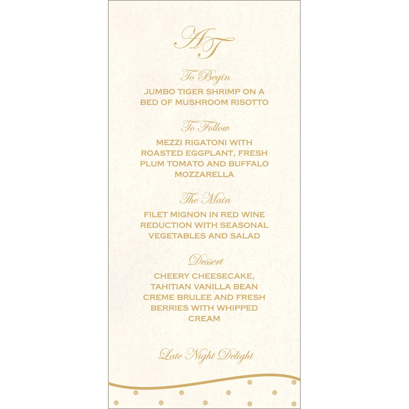 Menu Cards : CMENU 1435