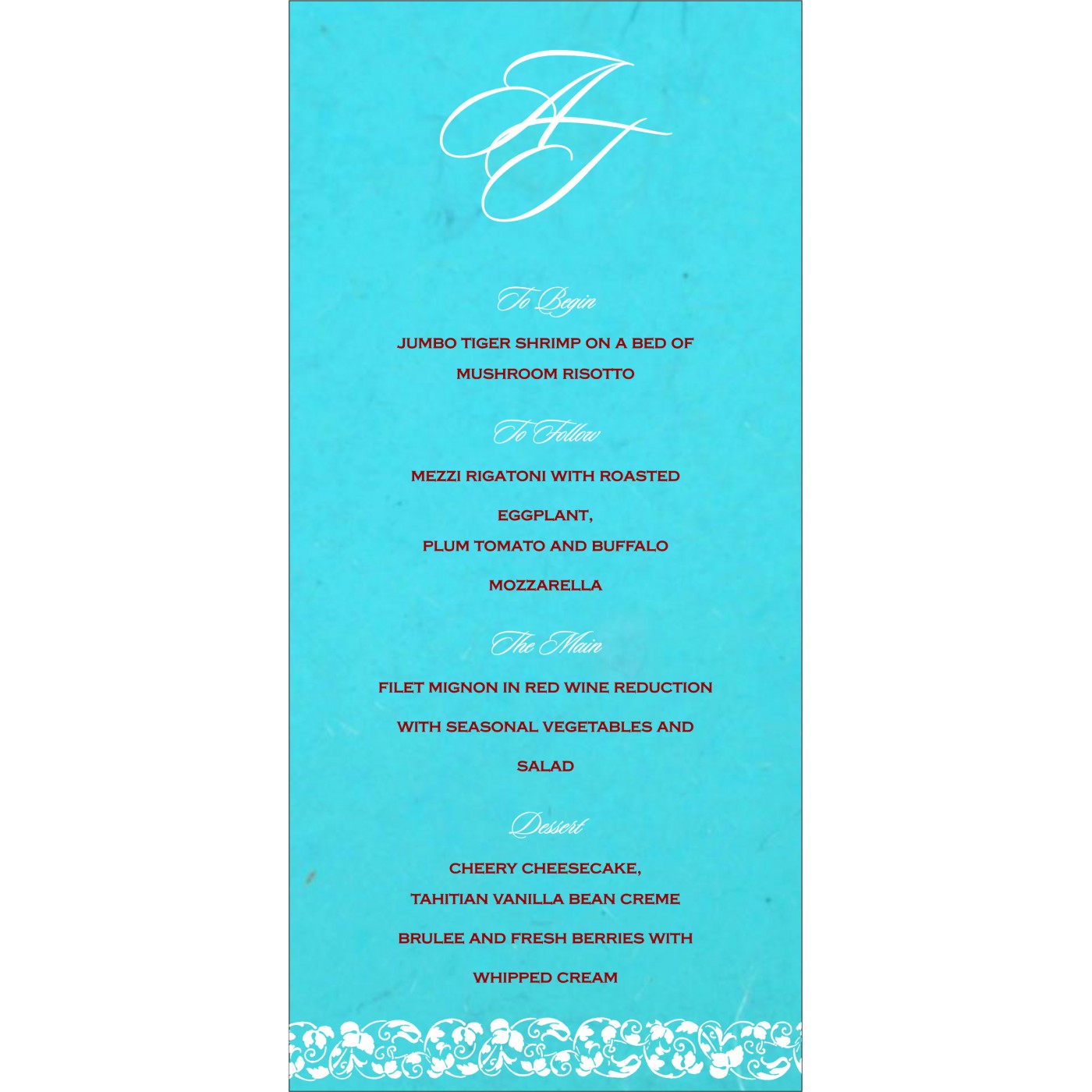 Menu Cards : CMENU 5006I