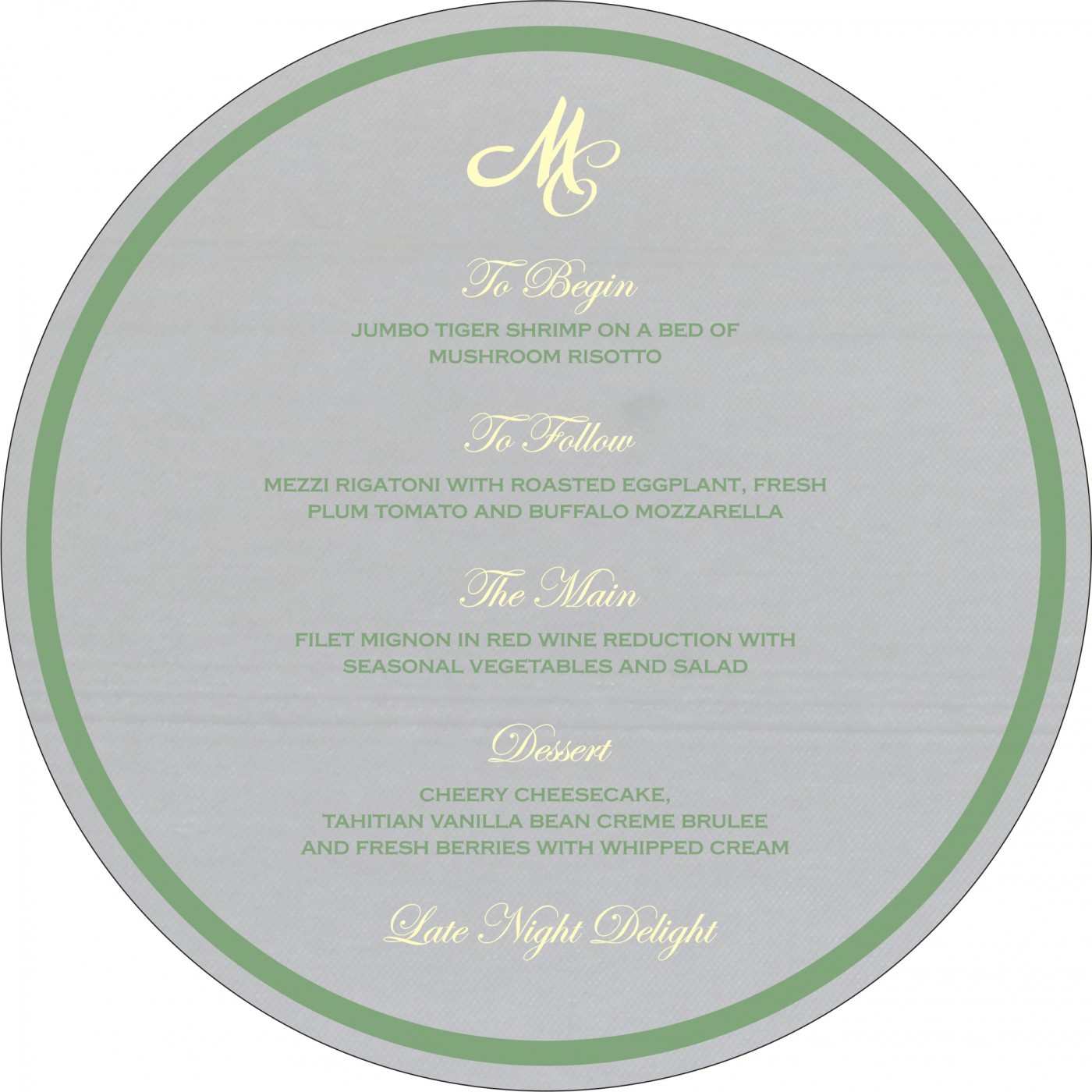 Menu Cards : CMENU 8214P