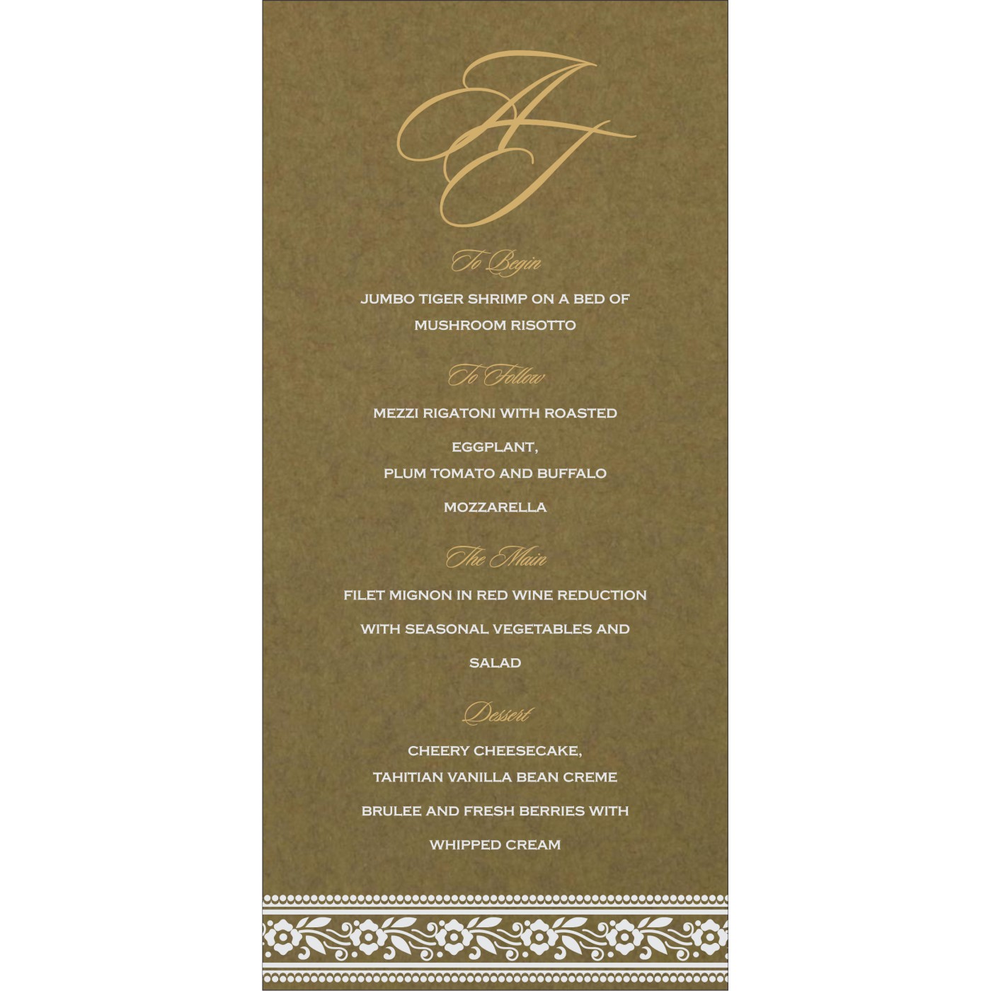 Menu Cards : CMENU 8220Q