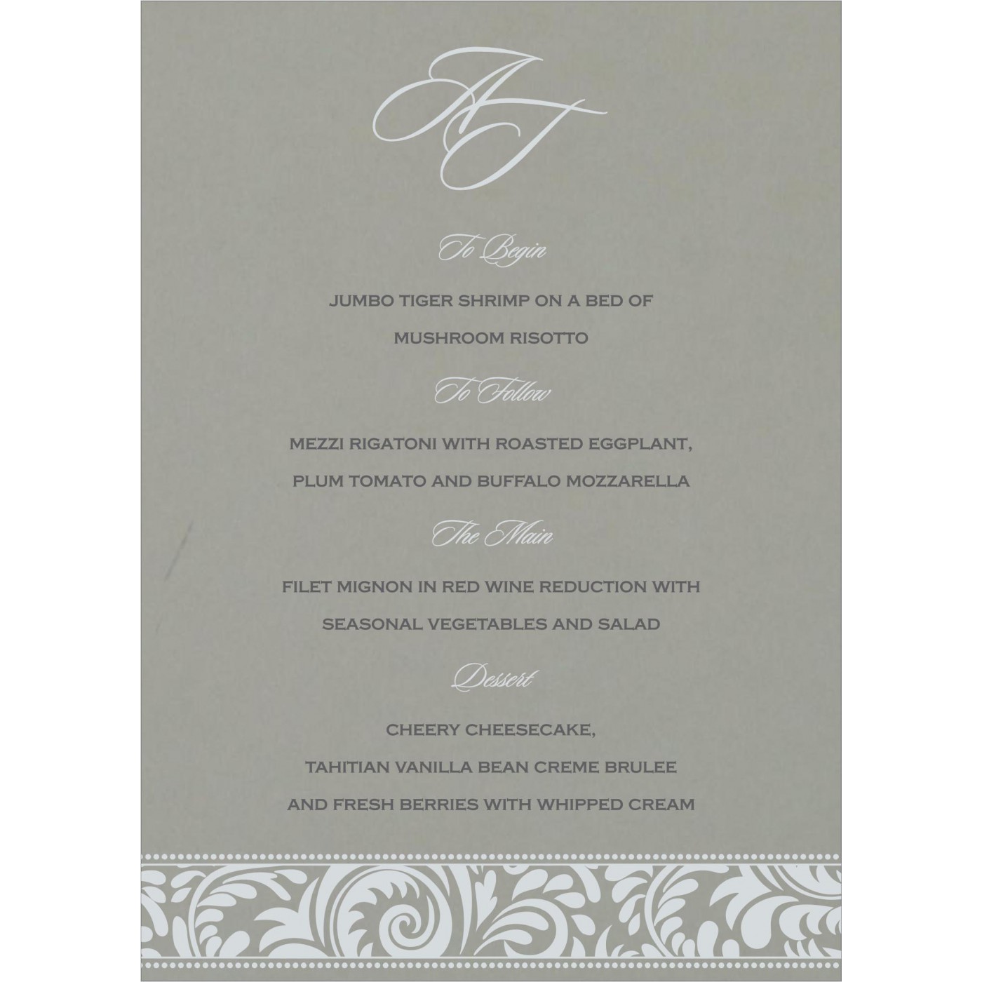 Menu Cards : CMENU 8235I