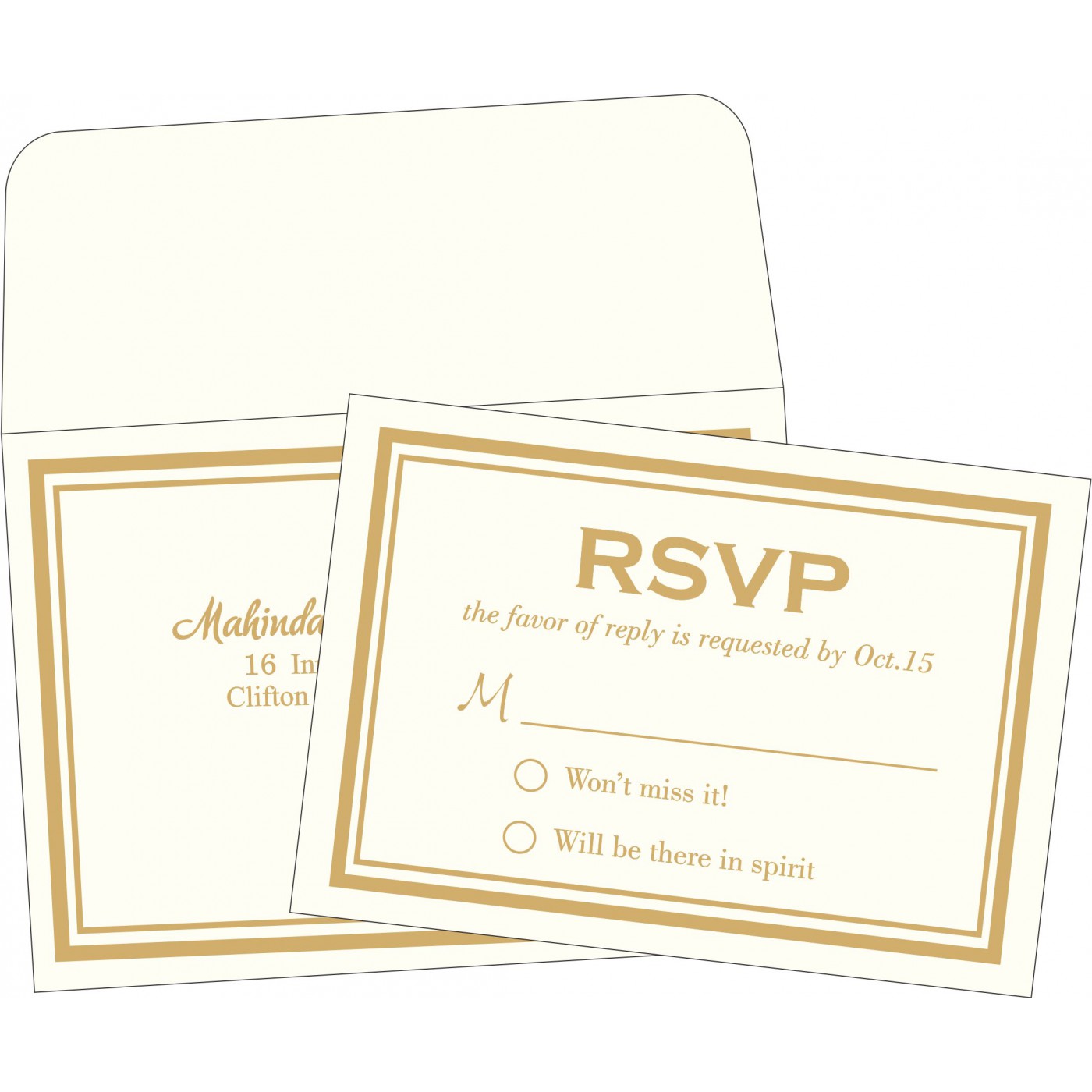 RSVP Cards : CRSVP 2076