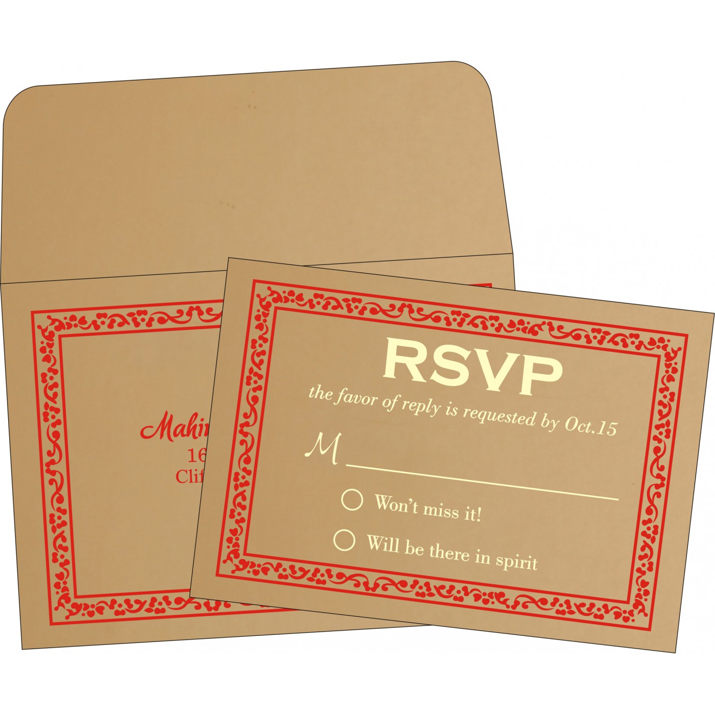 RSVP Cards : CRSVP 8214F