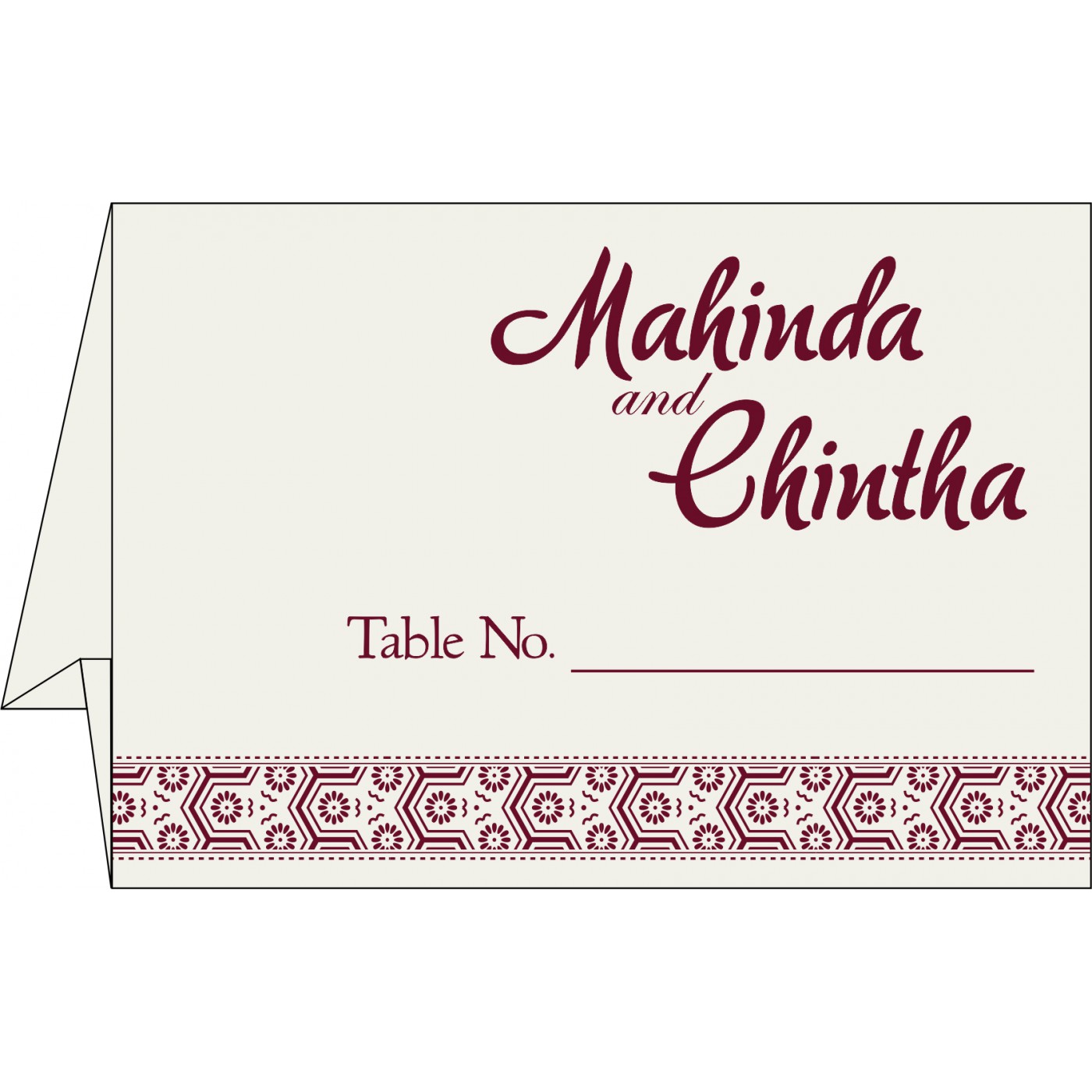 Table Cards : CTC 5014J