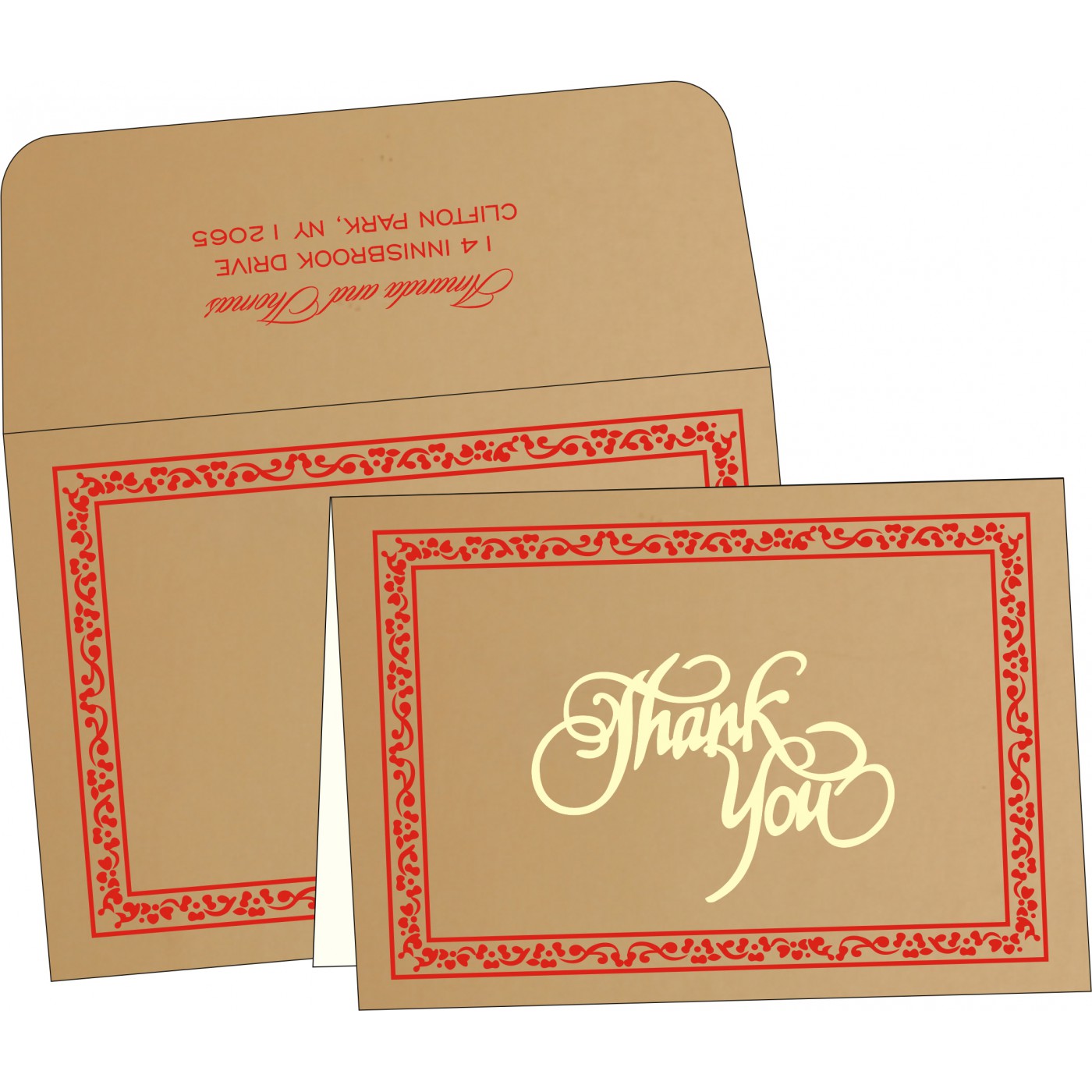 Thank You Cards : CTYC 8214H